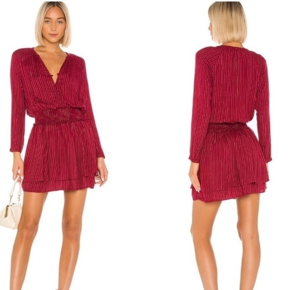 Rails Jasmine Red Mini Dress Messina Stripe - Picture 1 of 8